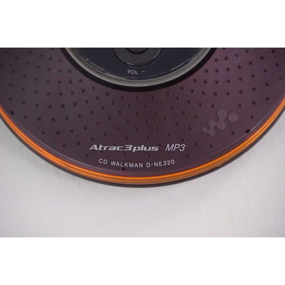 Sony Psyc CD Walkman Atrac3 Plus MP3 D-NE320 Orange Brown Black Player Powers On - Picture 3 of 8